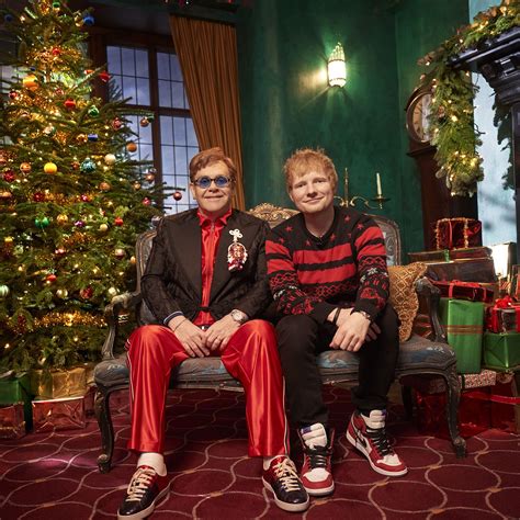 Watch Ed Sheeran and Elton John's Video For Merry Christmas